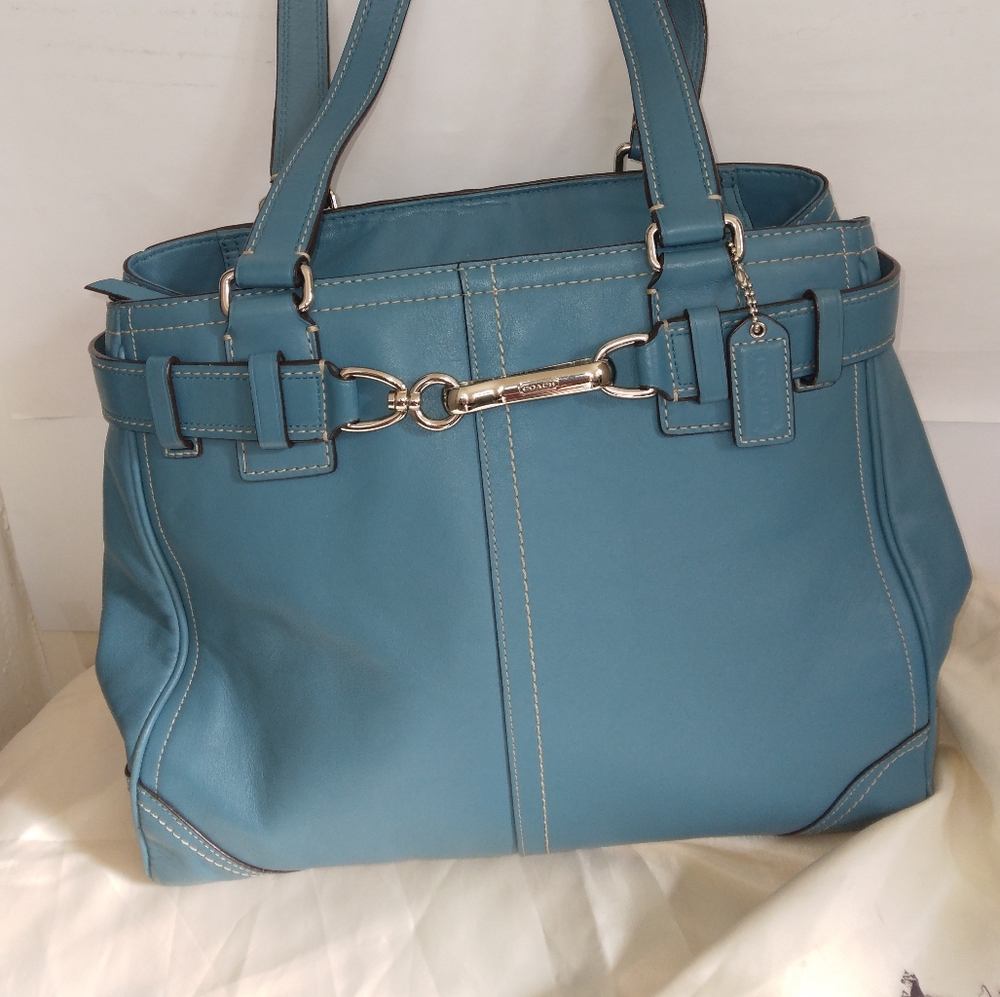 COACH LEATHER HAMPTON tote bag